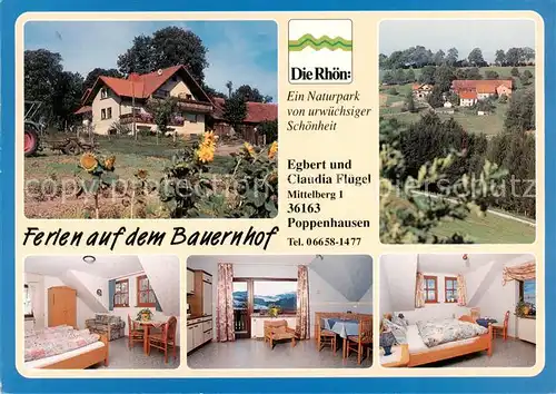 AK / Ansichtskarte  Poppenhausen_Rhoen Ferien auf dem Bauernhof Appartements Poppenhausen Rhoen