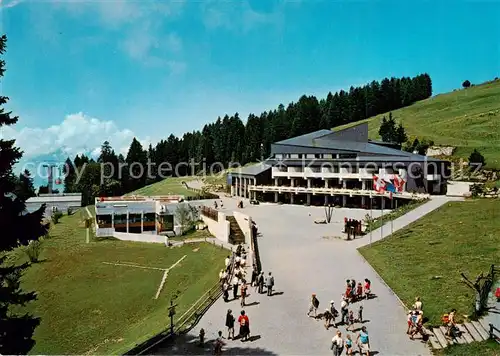AK / Ansichtskarte Rigi_Kaltbad Hostellerie mit Hallenschwimmbad und Luftseilbahn Rigi_Kaltbad