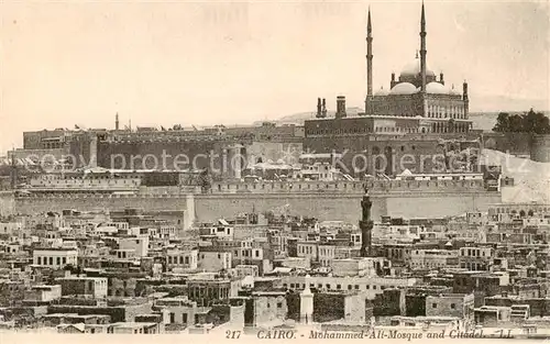 AK / Ansichtskarte  Cairo_Egypt Mohammed Ali Mosque and Citadel Cairo Egypt