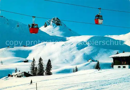 AK / Ansichtskarte  Seilbahn_Cable-Car_Telepherique Geils Hahnenmoos Regendolshorn 