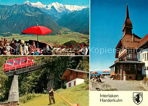 AK / Ansichtskarte  Bergbahn Interlaken Harderkulm Bergbahn