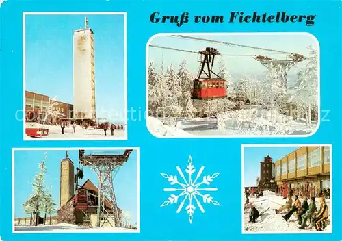 AK / Ansichtskarte  Seilbahn_Cable-Car_Telepherique Oberwiesenthal Kr.Annaberg 