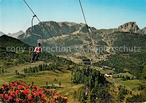 AK / Ansichtskarte 73804612 Sessellift_Chairlift_Telesiege Sonnenalpe Nassfeld Kaernten Austria 