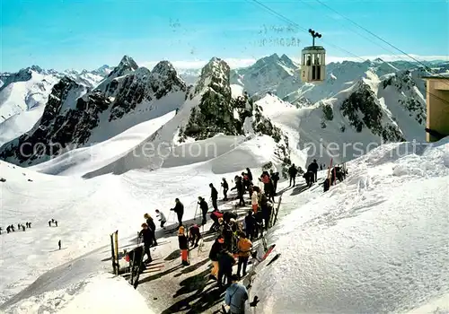 AK / Ansichtskarte  Seilbahn_Cable-Car_Telepherique Arlberg Tirol St.Anton 