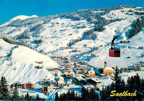 AK / Ansichtskarte  Seilbahn_Cable-Car_Telepherique Saalbach  