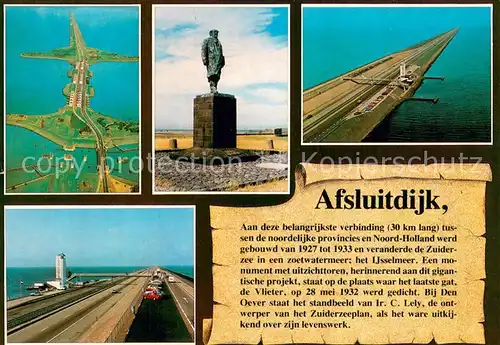 AK / Ansichtskarte 73804645 Chronik-AK Afsluitdijk 