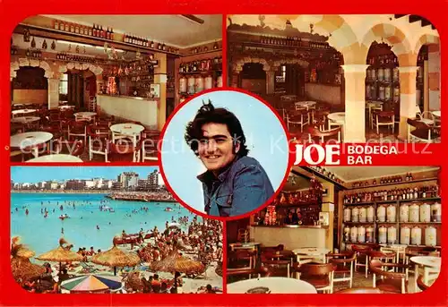 AK / Ansichtskarte 73804650 El_Arenal_Mallorca_ES Bodega Bar Joe Gastraeume Strandpartie 