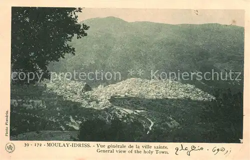 AK / Ansichtskarte  Moulay-Idriss_Maroc Vue generale de la ville sainte 