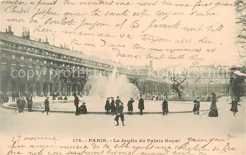 AK / Ansichtskarte Paris_75 Le Jardin du Palais Royal 