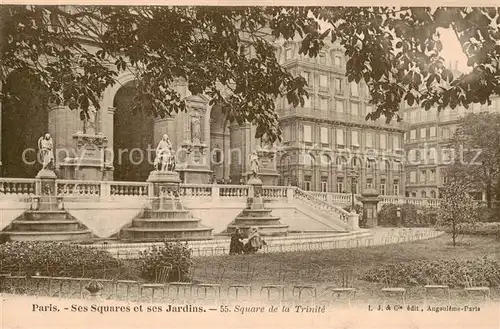 AK / Ansichtskarte Paris_75 Ses Squares et ses Jardins Square de la Trinite 