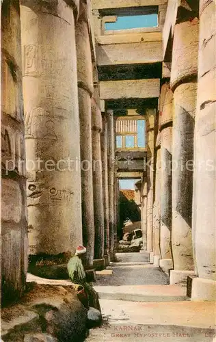 AK / Ansichtskarte  Karnak_Egypt Great Hypostyle Hall Karnak Egypt