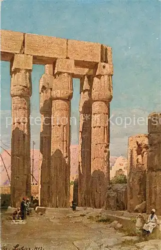 AK / Ansichtskarte  Luxor_Louqsor_Louksor_Egypt Tempel des Amenophis III 