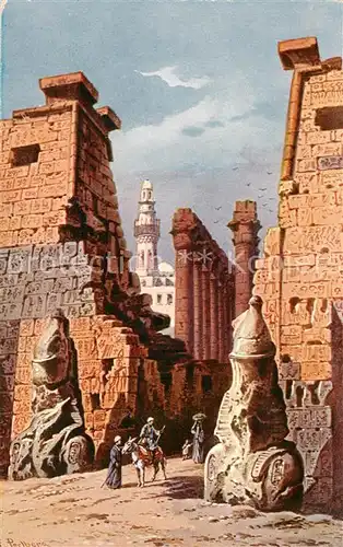 AK / Ansichtskarte  Luxor_Louqsor_Louksor_Egypt Tempel 