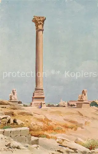 AK / Ansichtskarte  Alexandria__Alexandrie_Aegypten Pompejus Saeule 