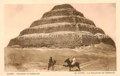 AK / Ansichtskarte 73804741 Cairo_Egypt Pyramid of Sakkarah Cairo Egypt