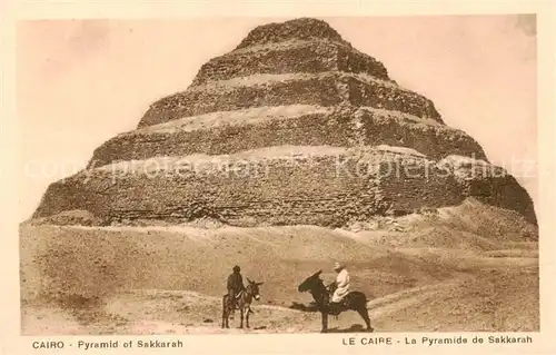 AK / Ansichtskarte  Cairo_Egypt Pyramid of Sakkarah Cairo Egypt