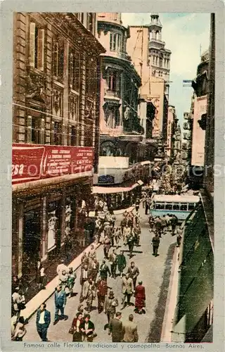 AK / Ansichtskarte  Buenos_Aires_Argentina Famosa calle Florida tradicional y cosmopolita 