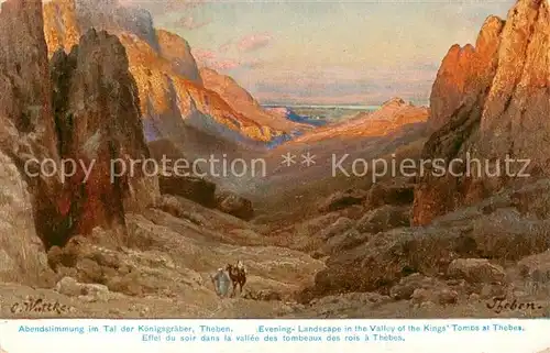 AK / Ansichtskarte  Theben__Egypt Im Tal der Koenigsgraeber 