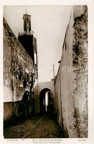AK / Ansichtskarte 73804827 Tanger_Tangier_Tangiers_Maroc Una calle de la Alcazaba 