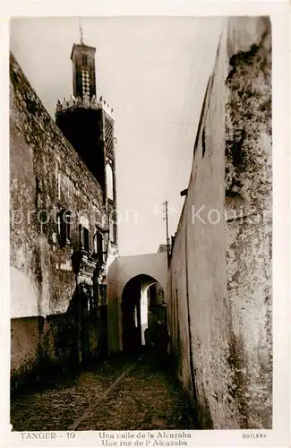 AK / Ansichtskarte  Tanger_Tangier_Tangiers_Maroc Una calle de la Alcazaba 