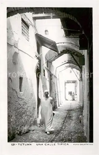 AK / Ansichtskarte 73804833 Tetuan_Tetouan_Maroc Una calle tipica 