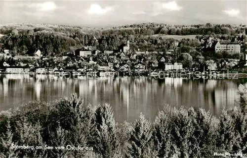 AK / Ansichtskarte  Starnberg_Starnbergersee Panorama von Ostufer aus 