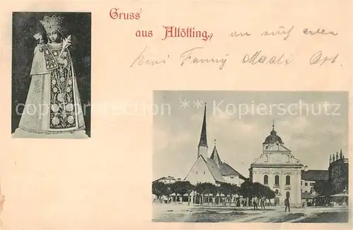 AK / Ansichtskarte  Altoetting Gnadenbild Kirche Altoetting