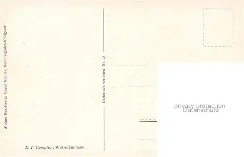 AK / Ansichtskarte  Watzmannhaus_Berchtesgaden Ansicht Kuenstlerkarte 