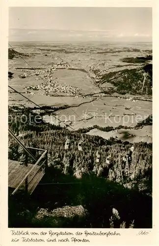 AK / Ansichtskarte  Pfronten Talblick von der Bergstation der Breitenbergbahn Pfronten