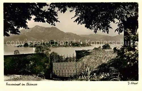 AK / Ansichtskarte  Fraueninsel_Chiemsee Panorama Fraueninsel Chiemsee