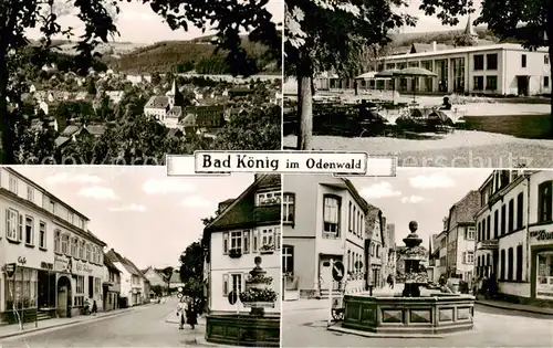 AK / Ansichtskarte 73804896 Bad_Koenig_Odenwald Panorama Terrasse Ortspartien mit Brunnen Bad_Koenig_Odenwald