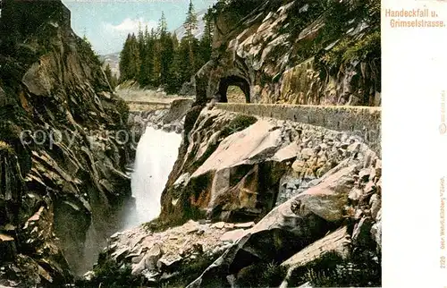 AK / Ansichtskarte Grimselstrasse_BE mit Handeckfall 