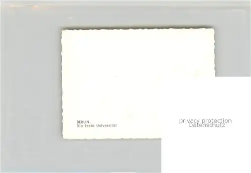 AK / Ansichtskarte  Berlin Freie Universitaet Berlin