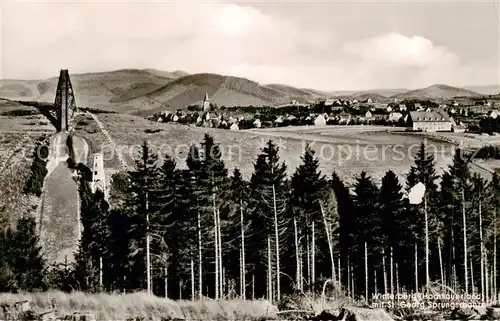 AK / Ansichtskarte 73804937 Winterberg_Hochsauerland mit St Georg Sprungschanze Winterberg_Hochsauerland