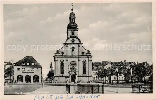 AK / Ansichtskarte  Frankenthal__Pfalz Marktplatz Rathaus Stadtsparkasse 