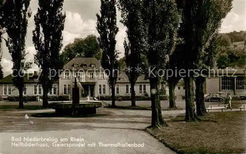 AK / Ansichtskarte  Bad_Niederbreisig Heilbaederhaus Geiersprudel mit Thermalhallenbad Bad_Niederbreisig