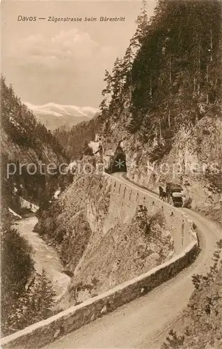 AK / Ansichtskarte Davos_GR Zuegenstrasse beim Baerentritt Davos_GR