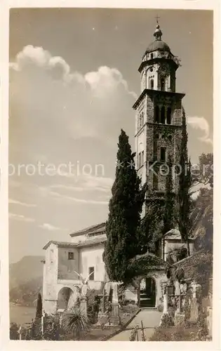 AK / Ansichtskarte Morcote_Lago_di_Lugano_TI Kirche 