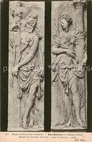 AK / Ansichtskarte Anet_28_Eure et Loir Musee de Sculpture comparee Bas Reliefs du Chateau d Anet 