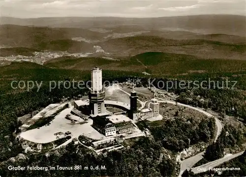 AK / Ansichtskarte  Grosser_Feldberg_Taunus Hotel und Fernmeldeanlagen Fliegeraufnahme Grosser_Feldberg_Taunus