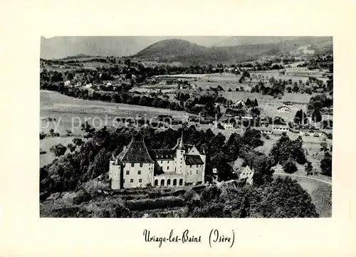 AK / Ansichtskarte Uriage les Bains_38_Isere Vue aerienne Le Chateau 