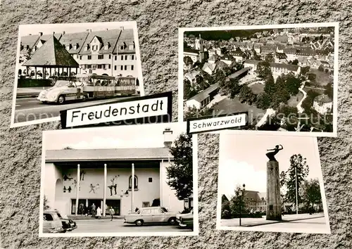 AK / Ansichtskarte  Freudenstadt Stadtbaehnle Fliegeraufnahme Halle Monument Freudenstadt