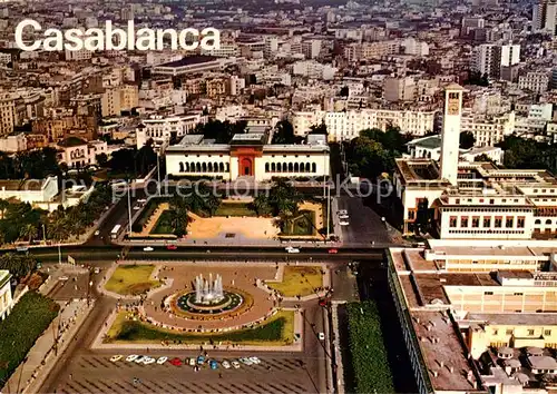 AK / Ansichtskarte 73805048 Casablanca Vue aerienne Place des Nations Unies  Casablanca