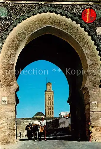 AK / Ansichtskarte  Meknes_Maroc Bab El Berdain 