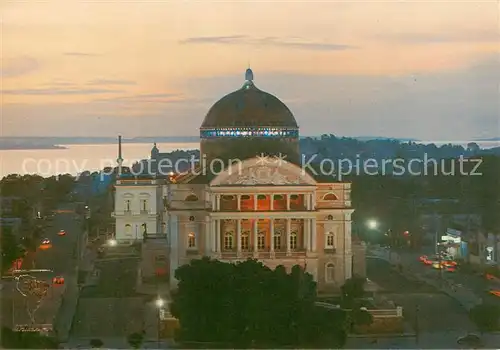 AK / Ansichtskarte  Manaus_Brazil Teatro Amazonas Vista Nocturna 