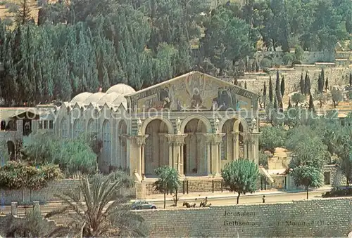 AK / Ansichtskarte  Jerusalem_Yerushalayim Gethsemane and Mount of Olives Jerusalem_Yerushalayim