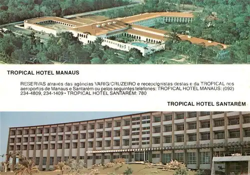 AK / Ansichtskarte  Santarem_Brazil Tropical Hotel in Santarem and Manaus 