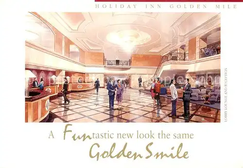 AK / Ansichtskarte  Hong_Kong Holiday Inn Golden Mile Illustration Hong_Kong