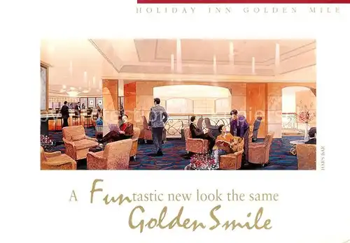 AK / Ansichtskarte  Hong_Kong Holiday Inn Golden Mile Illustration Hong_Kong