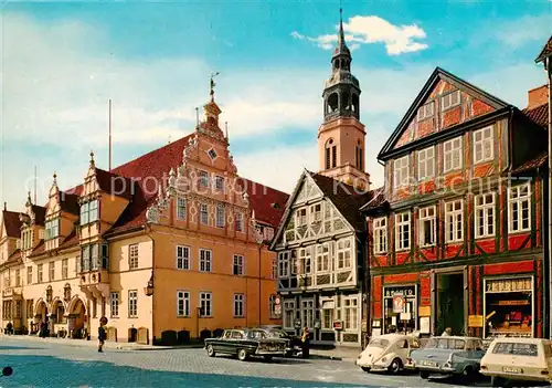 AK / Ansichtskarte 73805151 Celle_Niedersachsen Rathaus und Stadtkirche Celle_Niedersachsen